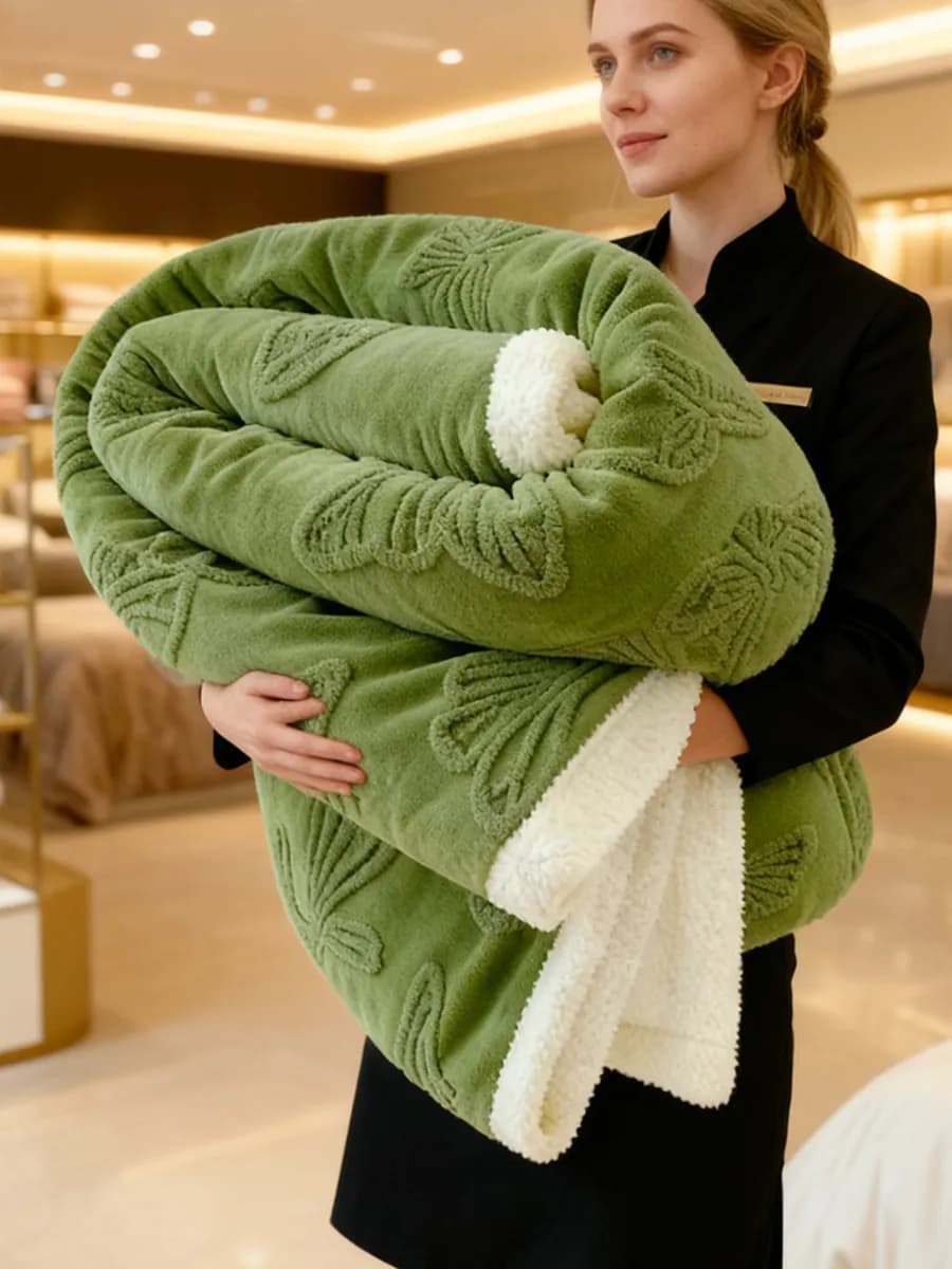 Плед двухслойный с бабочками, 180х200 см