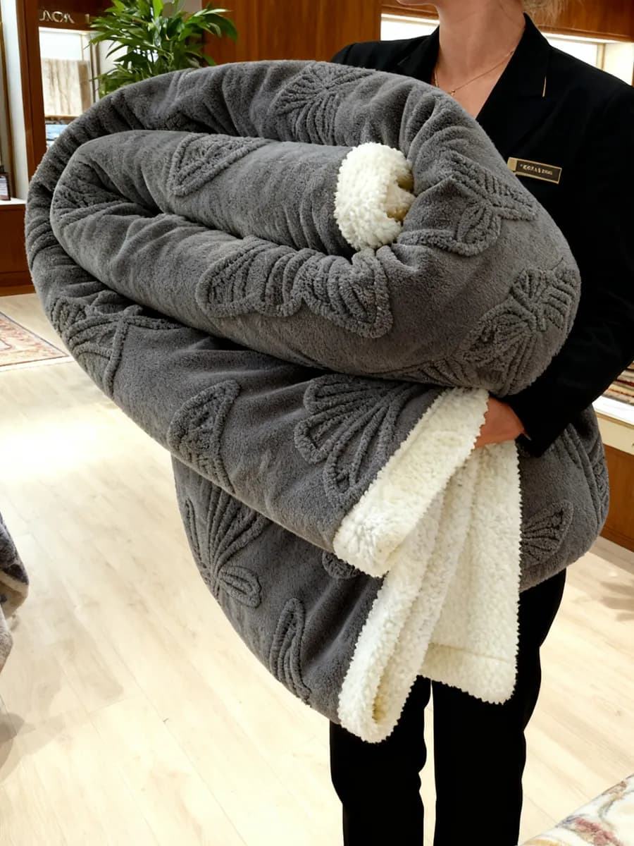 Плед двухслойный с бабочками, 200х230 см