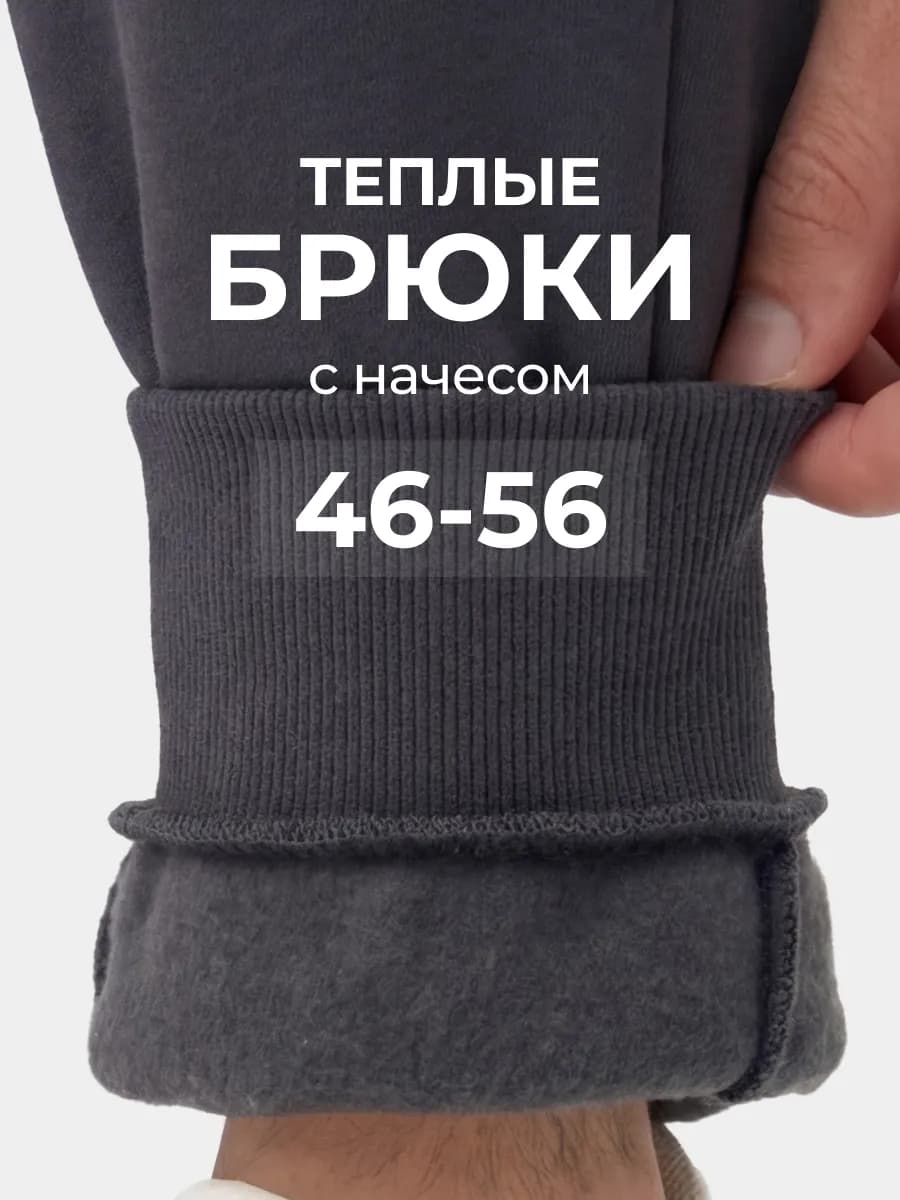 Спортивные штаны с начесом теплые джоггеры