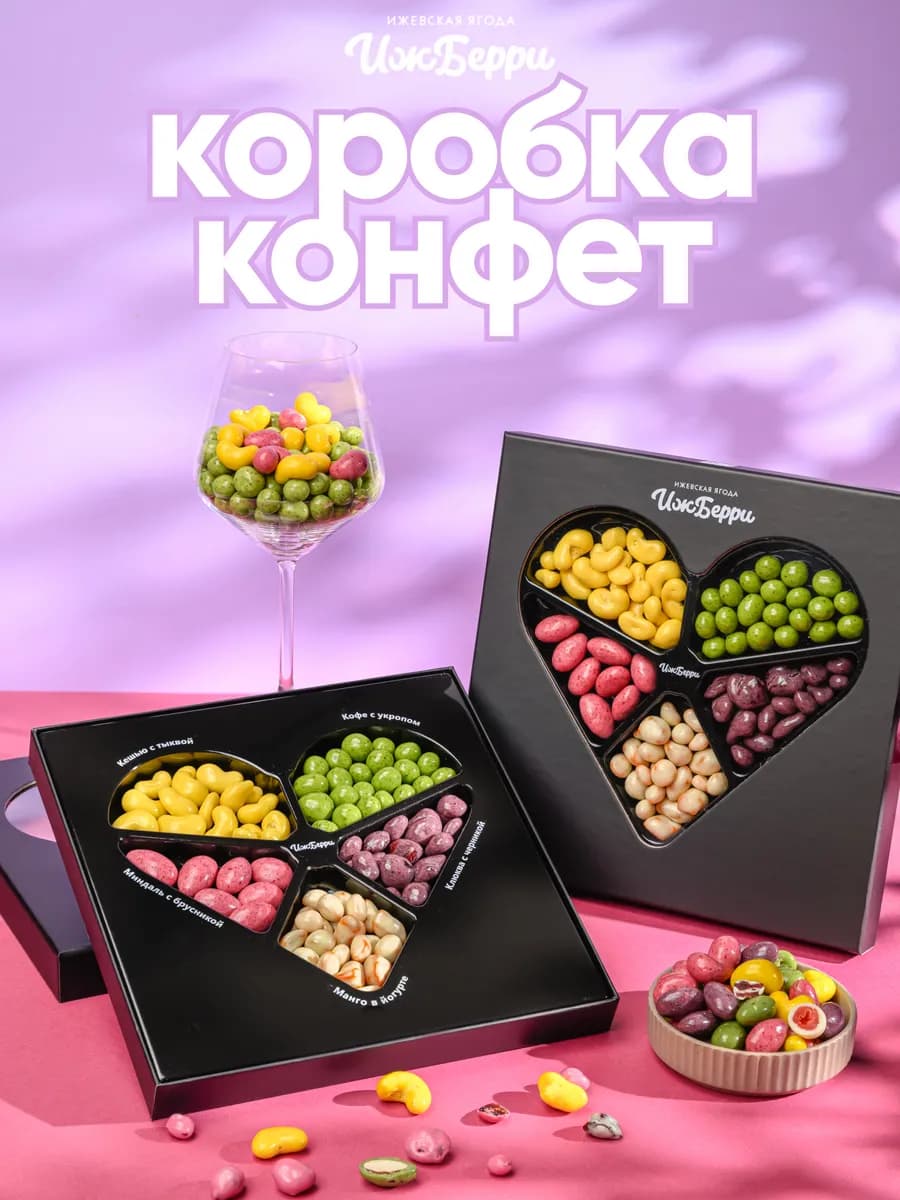 Сладкий подарок девушке от Ижберри конфеты