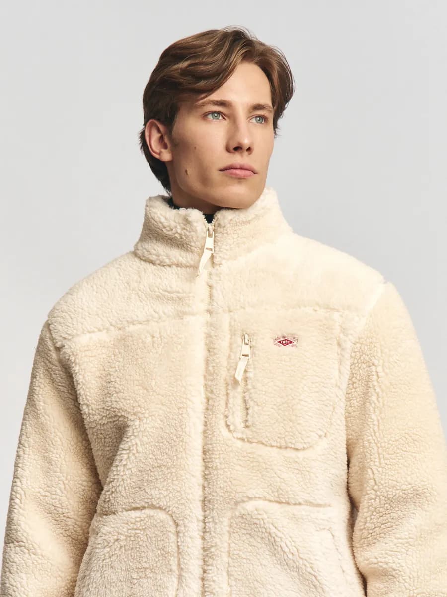 Мужская толстовка из экомеха с горлом