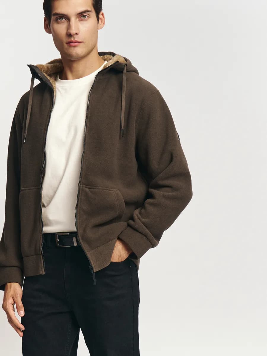 Мужская флисовая толстовка с экомехом