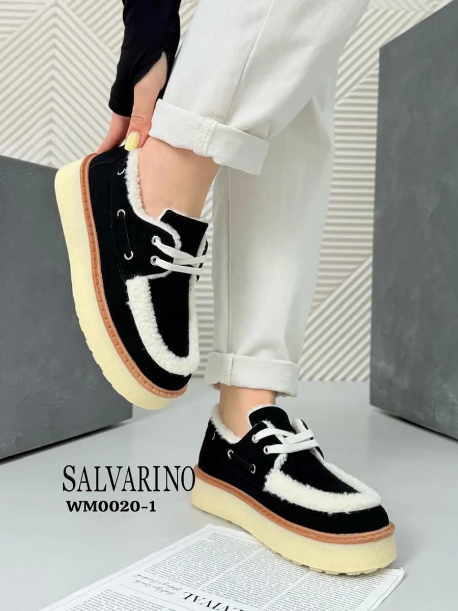 Полуботинки зимние на платформе