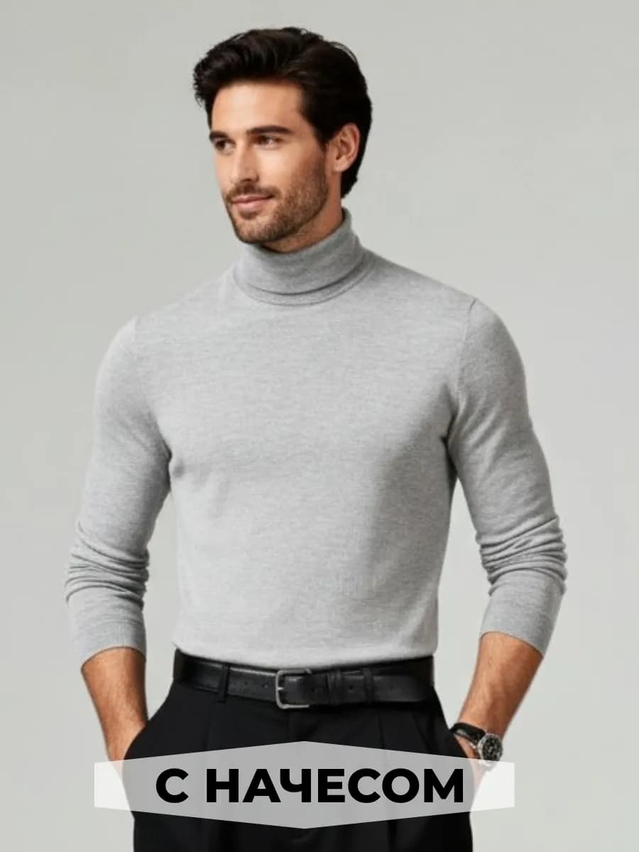 Водолазка теплая с горлом