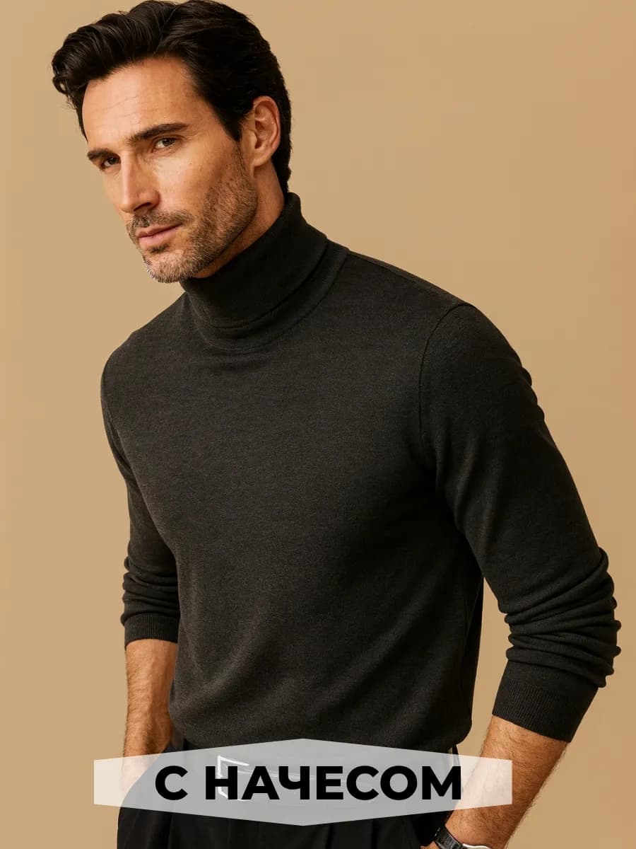 Водолазка теплая с горлом