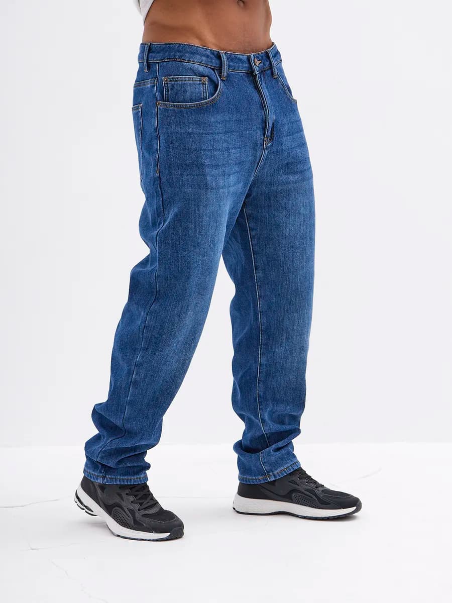 Джинсы утепленные бананы