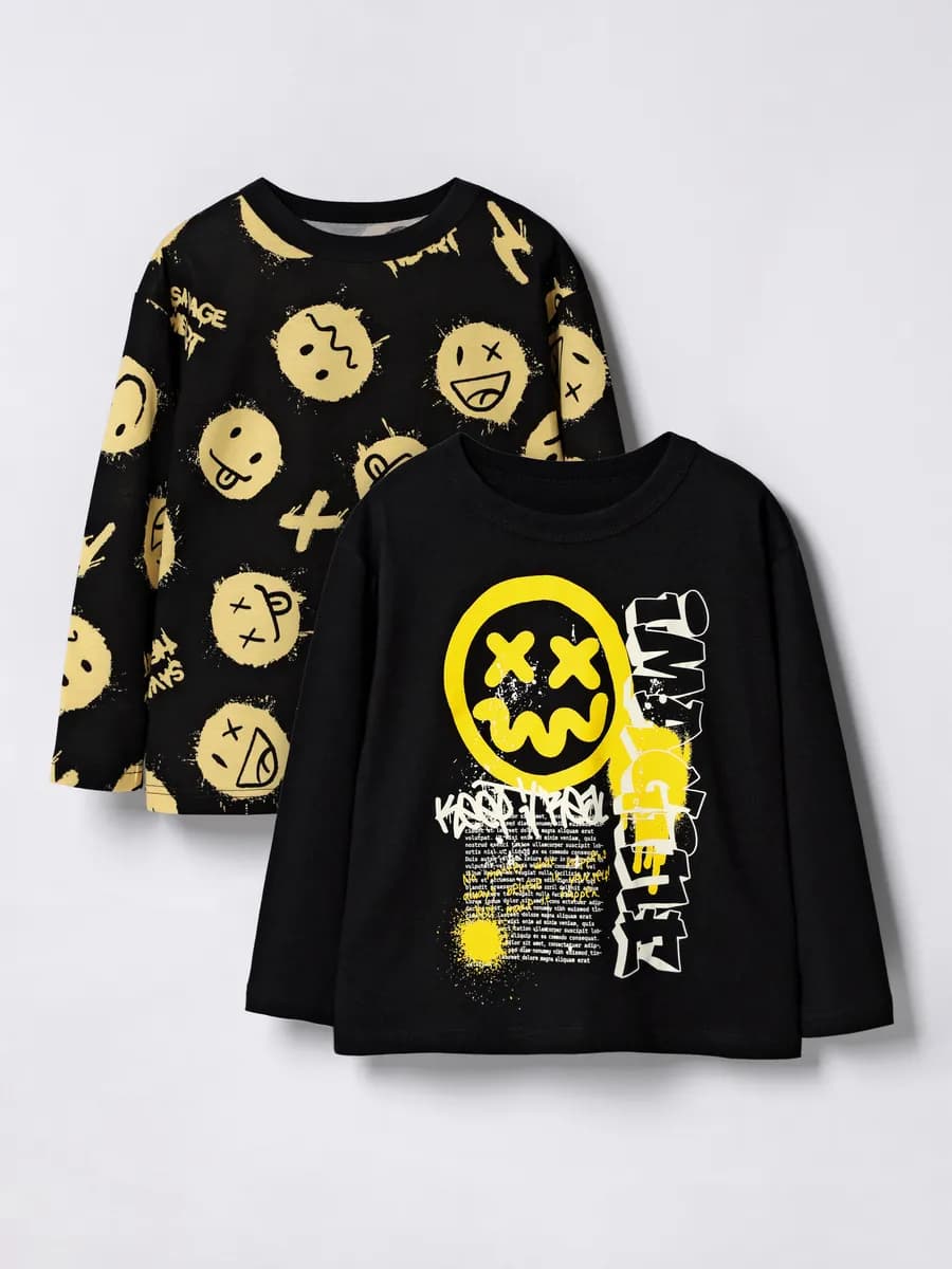 Лонгслив для мальчика повседневный набор 2 шт