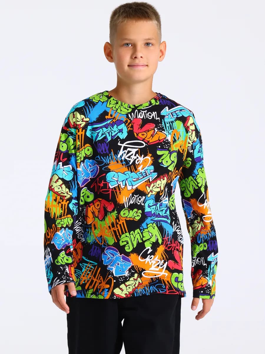 Лонгслив для мальчика подростка