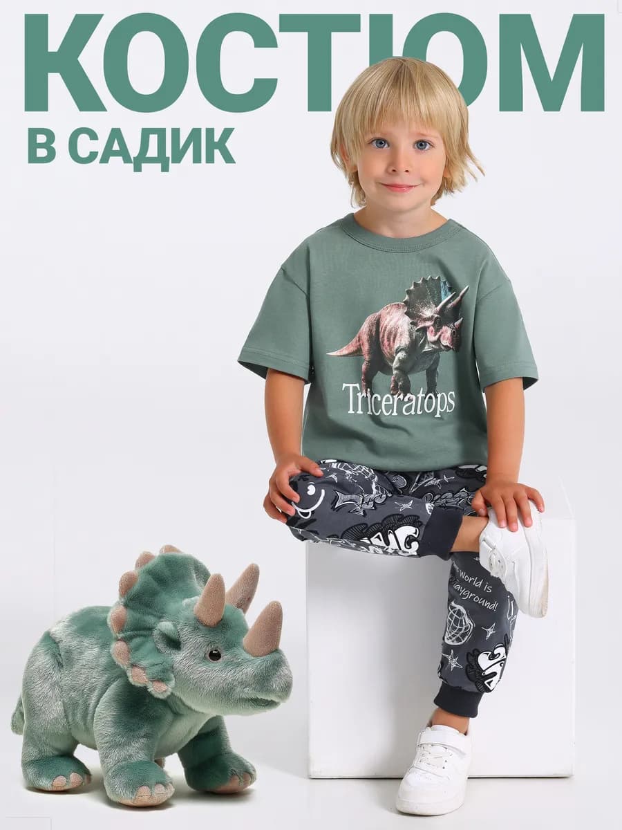 Костюм для мальчика в садик футболка и брюки