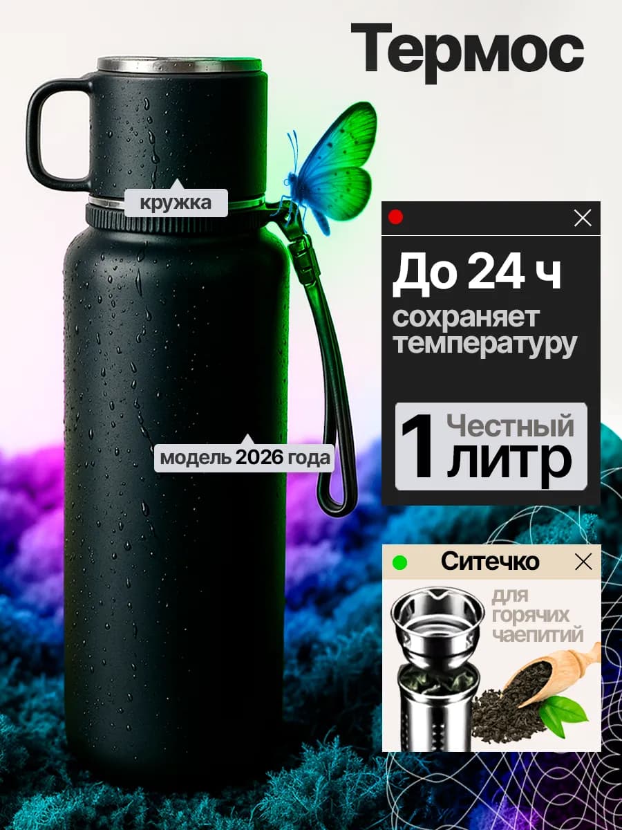 Термос для чая 1 литр