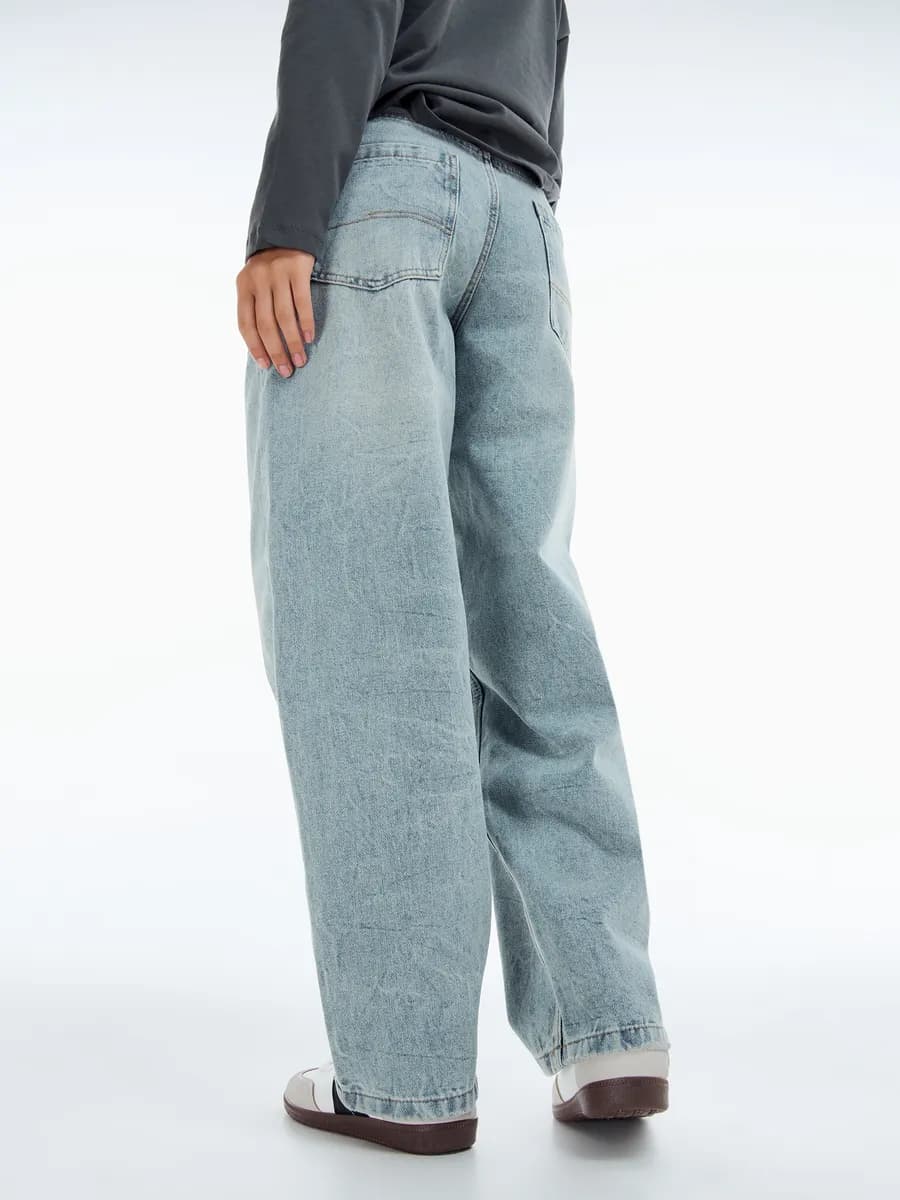 Джинсы Balloon с вареным эффектом