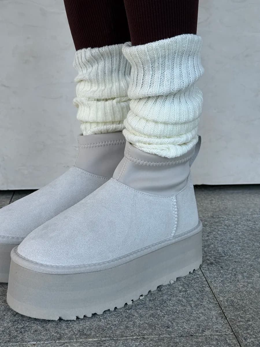 Угги зимние на платформе