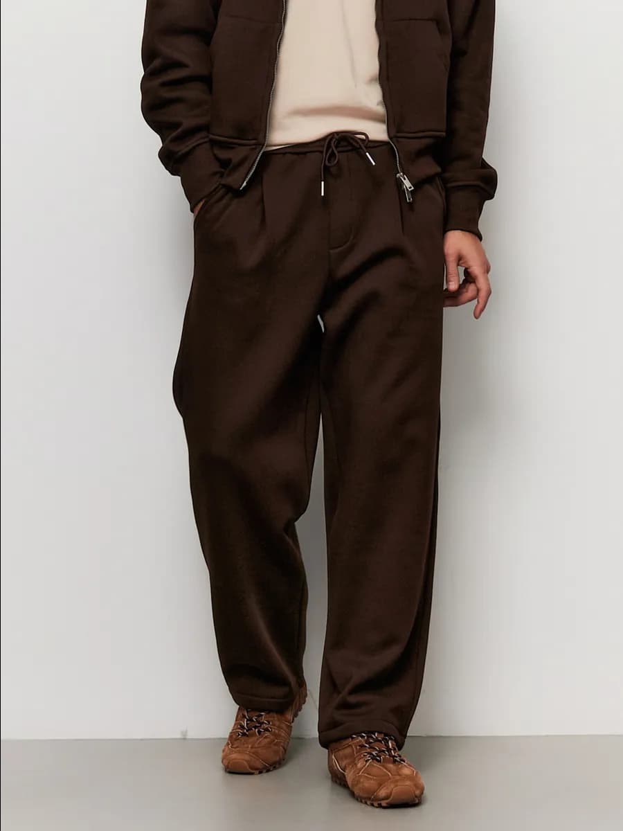 Штаны спортивные теплые зимние широкие с начесом