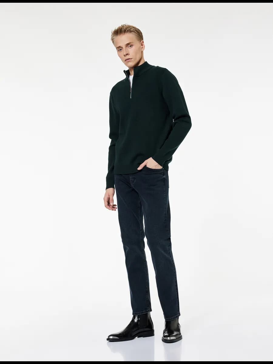 Джинсы Straight Fit из хлопка - Mark Jean