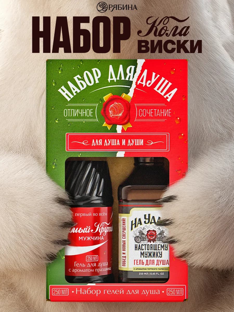 Подарочный новогодний набор гелей для душа