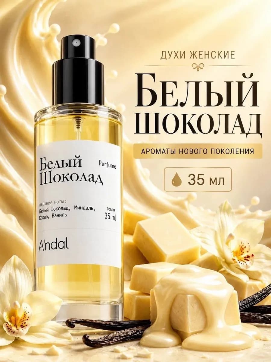 Духи женские масляные Белый шоколад 35мл