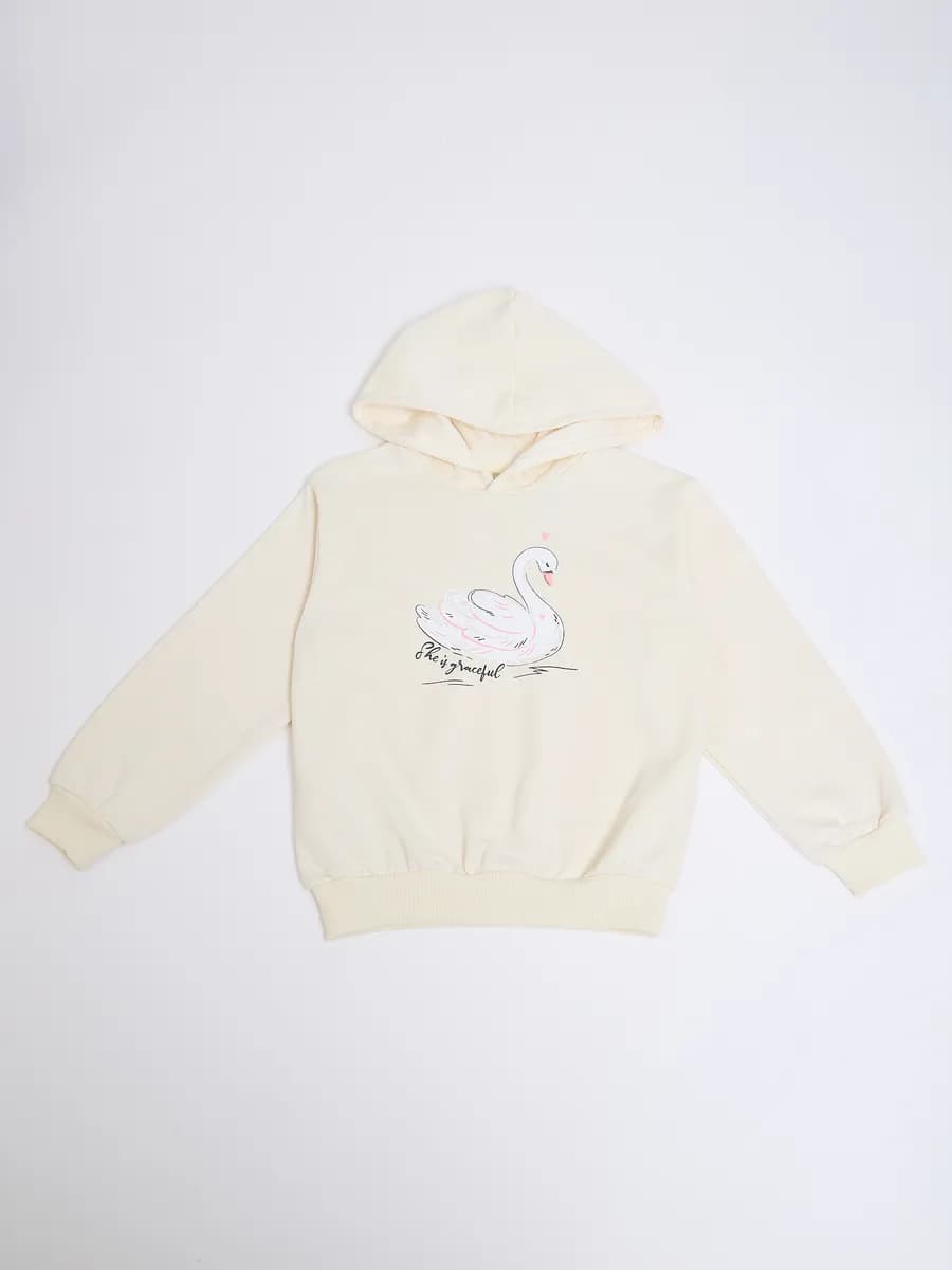 Толстовка детская с притом лебедя