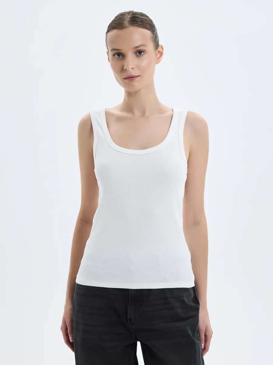 Майка базовая однотонная