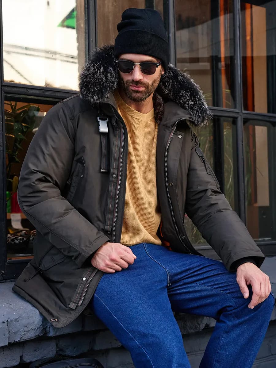 Пуховик зимний мужской