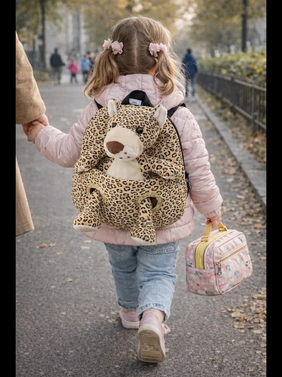 Детский рюкзак в садик маленький с игрушкой