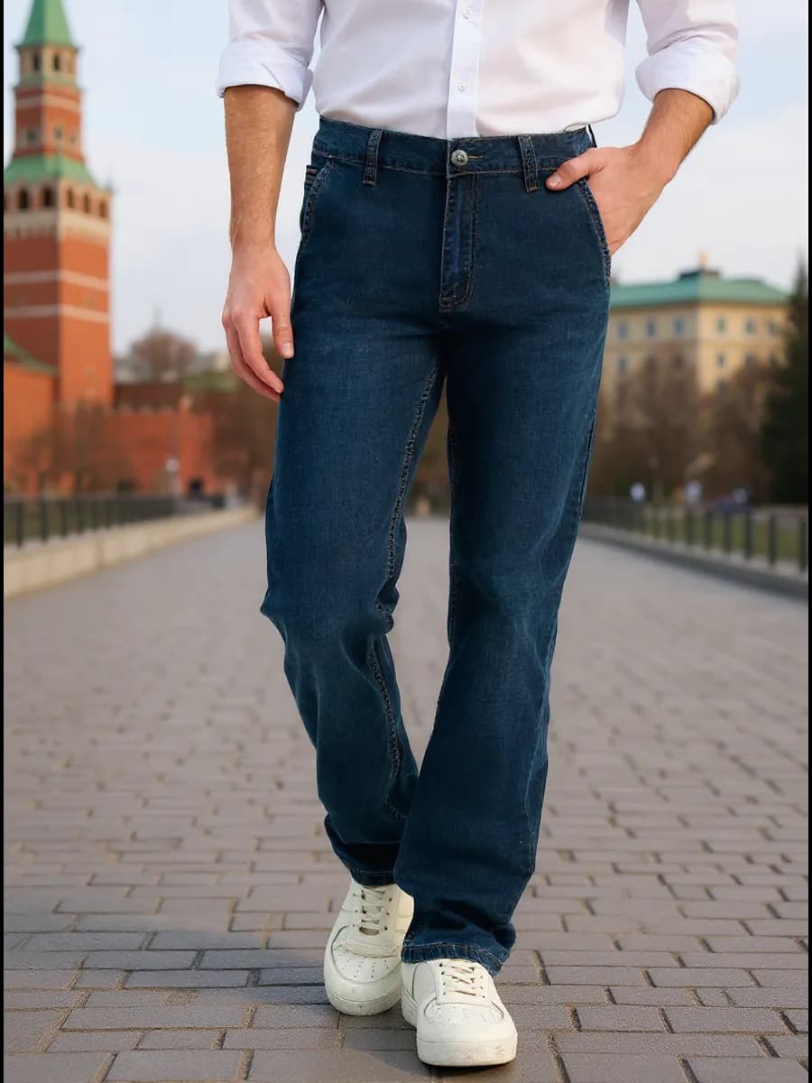 Джинсы прямые