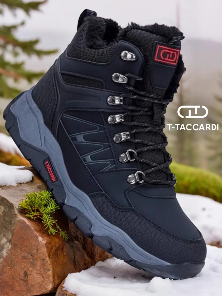 Кроссовки зимние с мехом высокие - фото 1