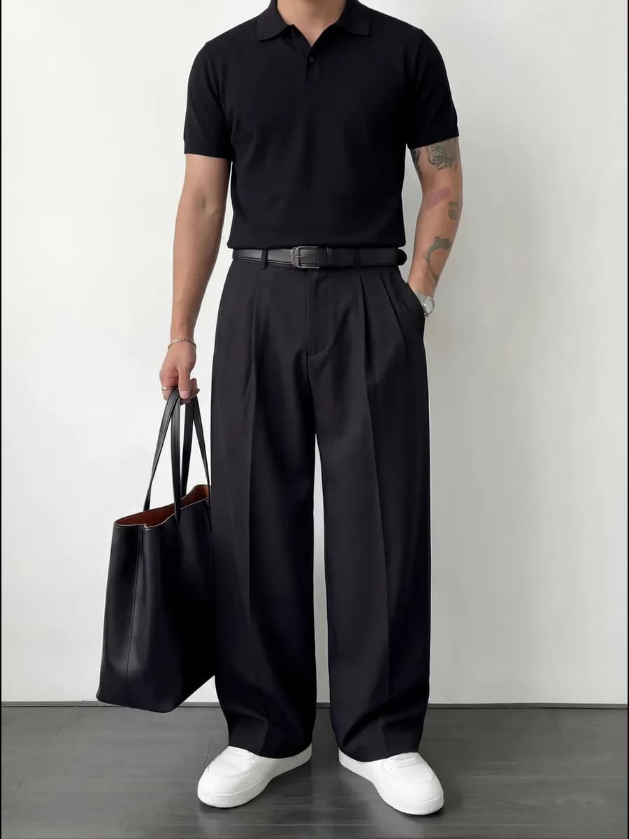 Брюки классические широкие оверсайз