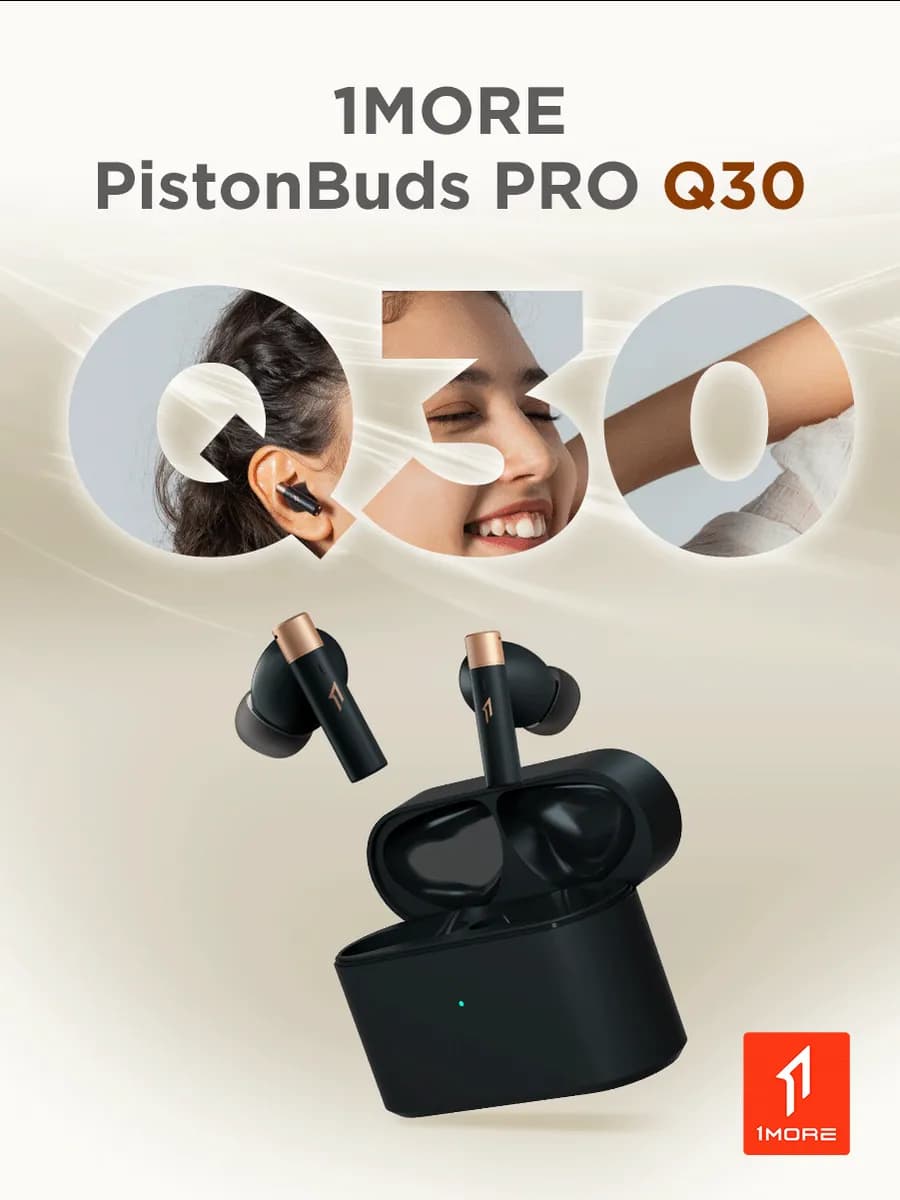 Беспроводные наушники с шумоподавлением и микрофоном 1MORE