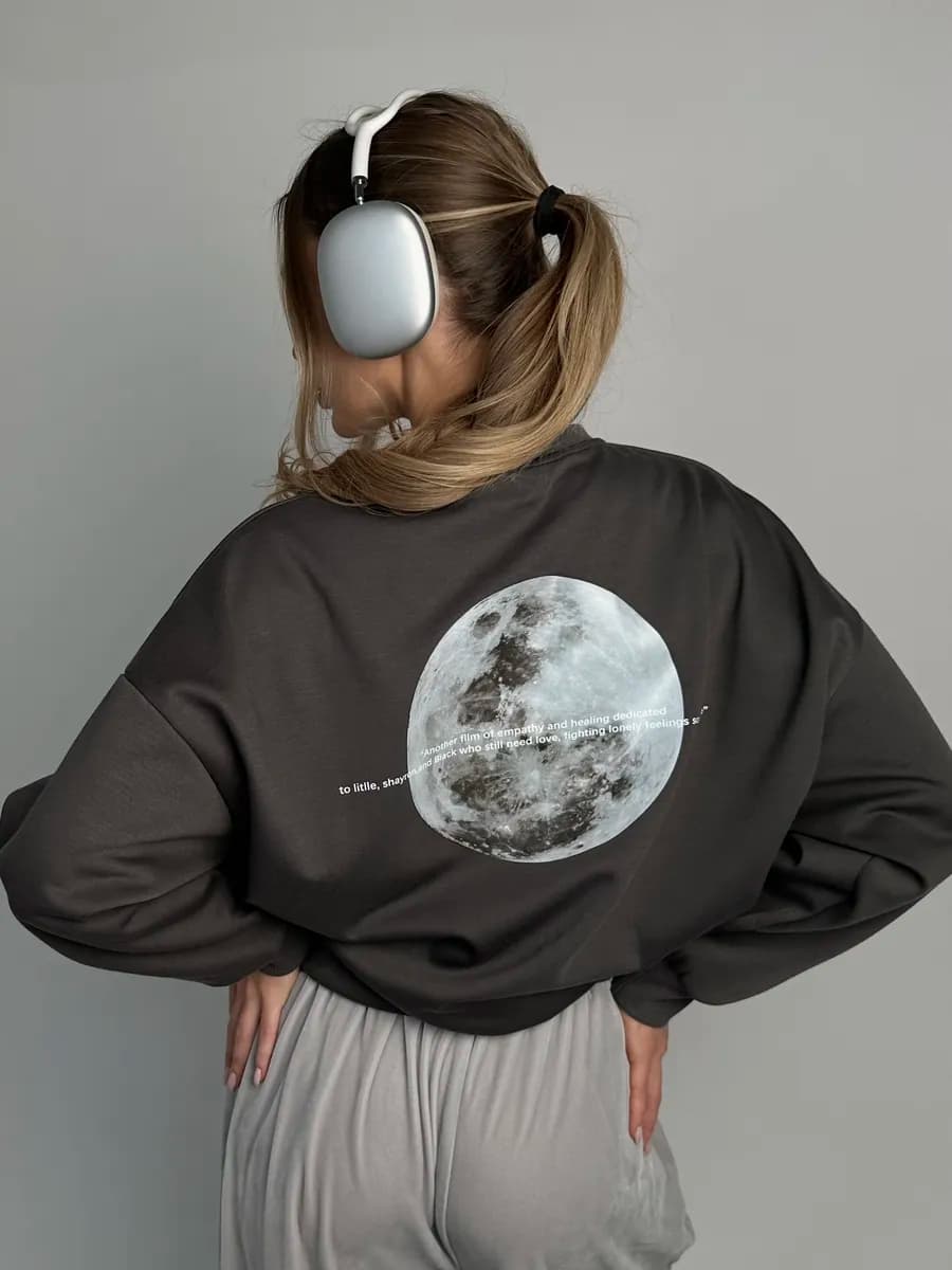 Оверсайз свитшот без начеса