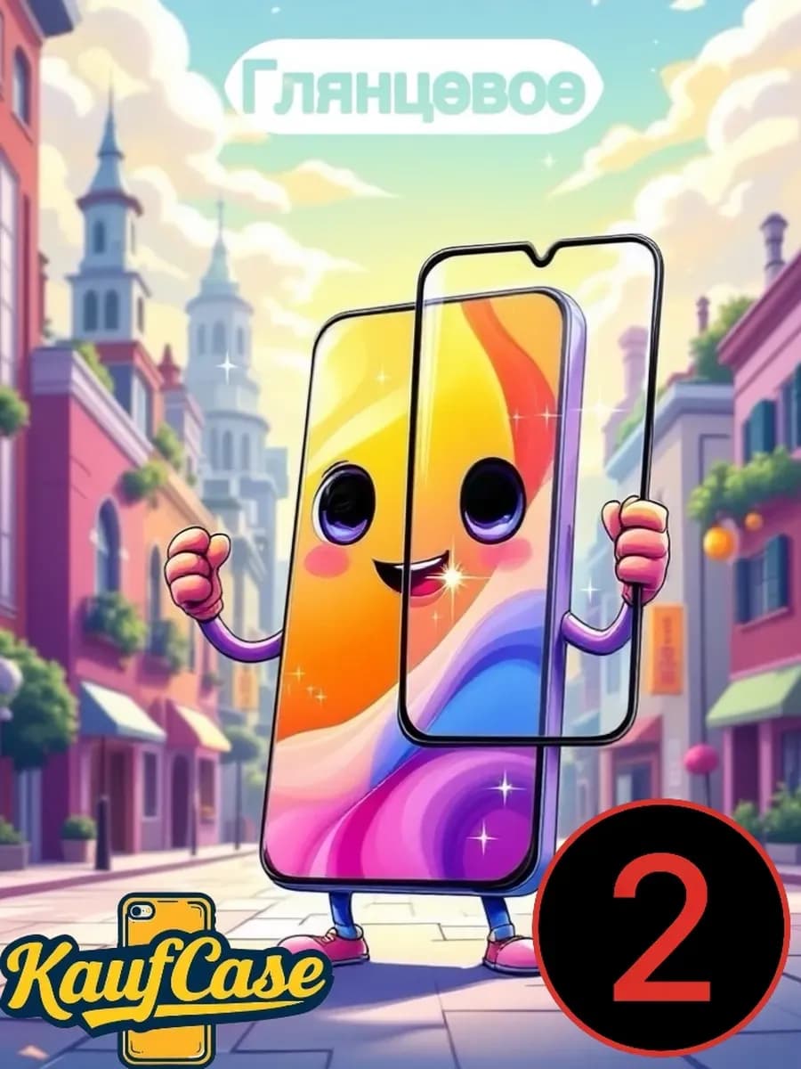 Стекло 9D 2 шт для экрана Samsung Galaxy A07