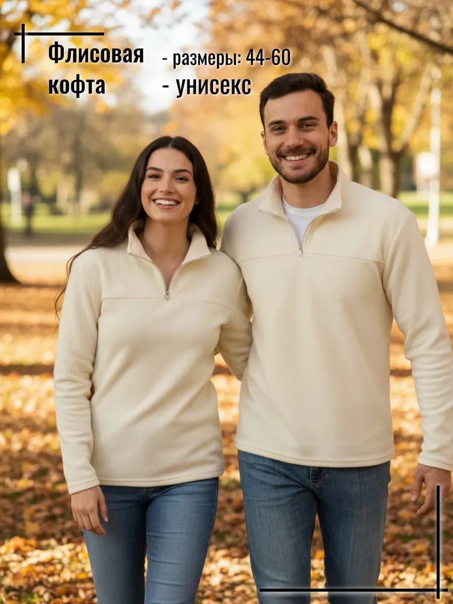 Толстовка флисовая на молнии