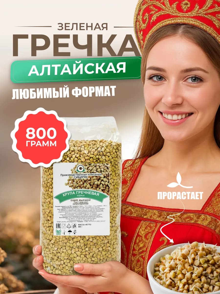 Зеленая гречка правильное питание