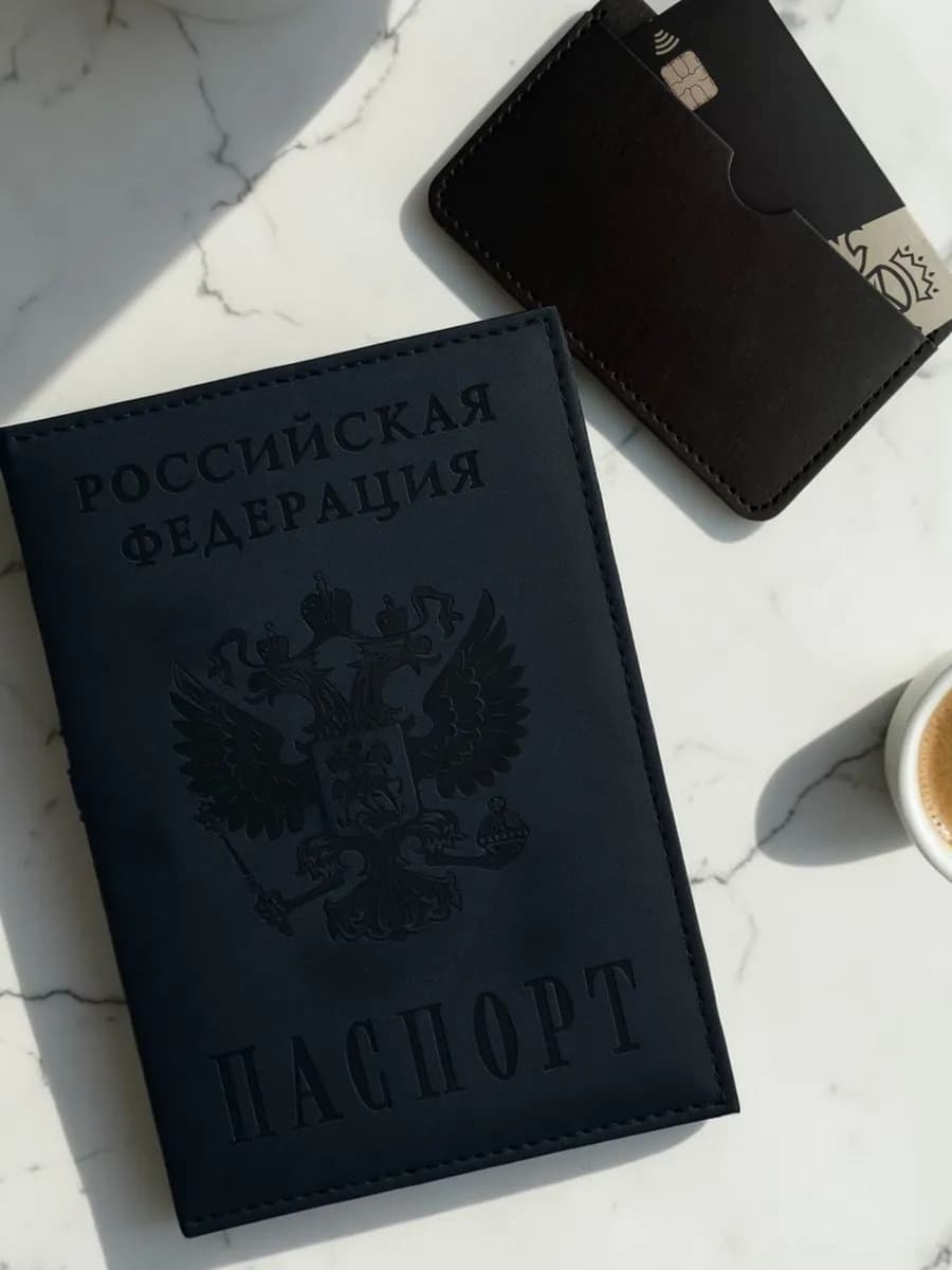 Обложка на паспорт и картхолдер