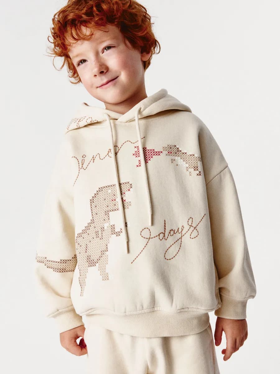 Толстовка худи оверсайз утепленная с капюшоном