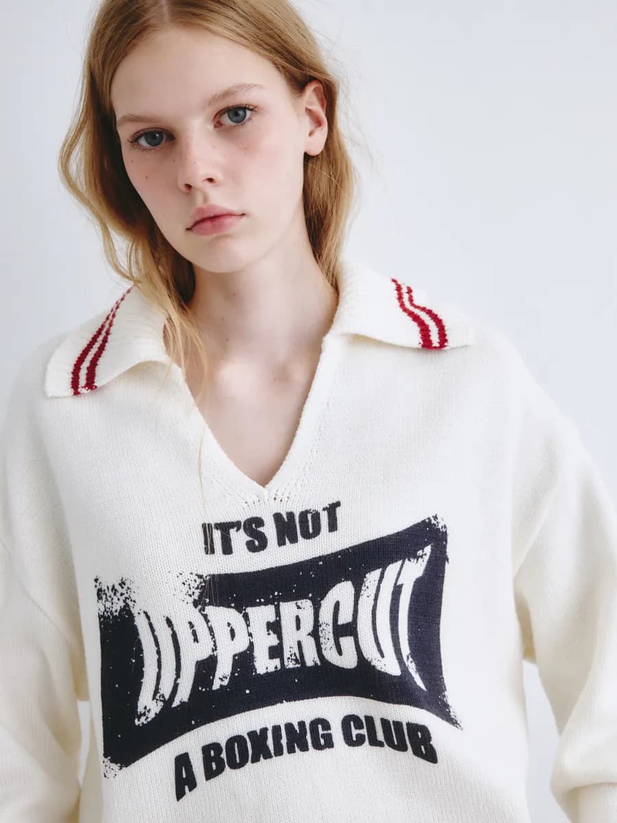 Джемпер с воротником поло из линейки Young