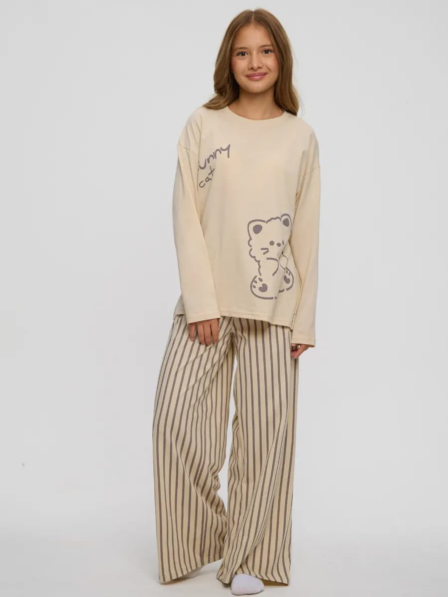 Пижама оверсайз для подростка, домашний костюм