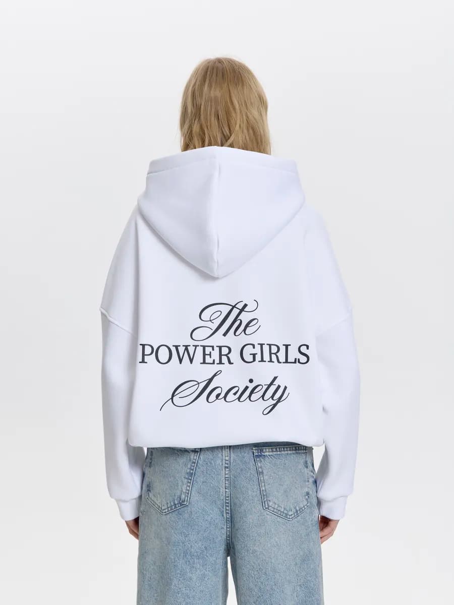 Худи оверсайз с принтом POWER GIRLS - фото 1