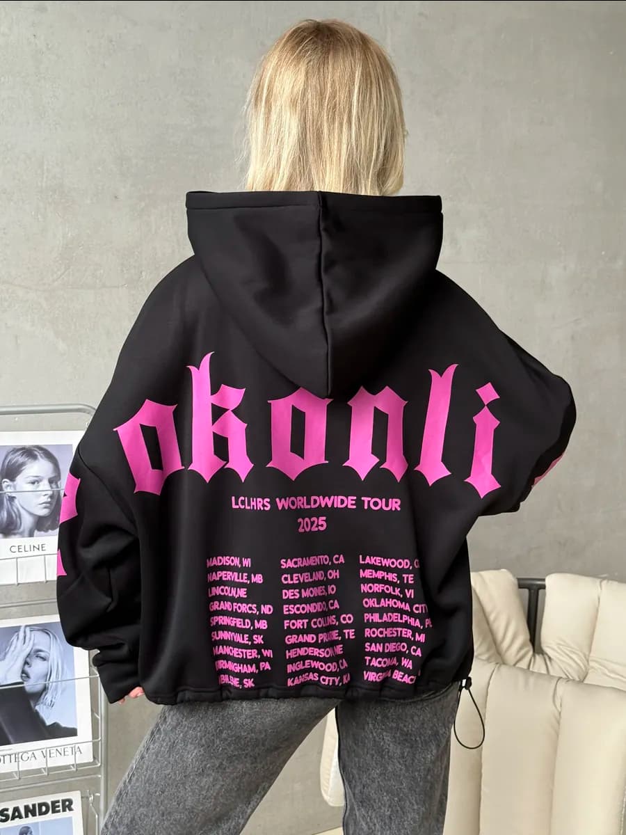 Худи оверсайз с капюшоном теплое с начесом