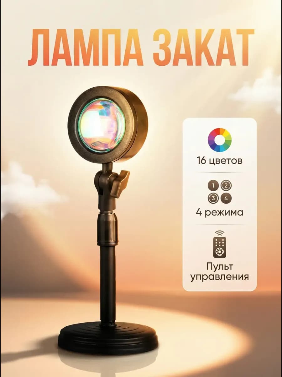 Лампа закат sunset lamp