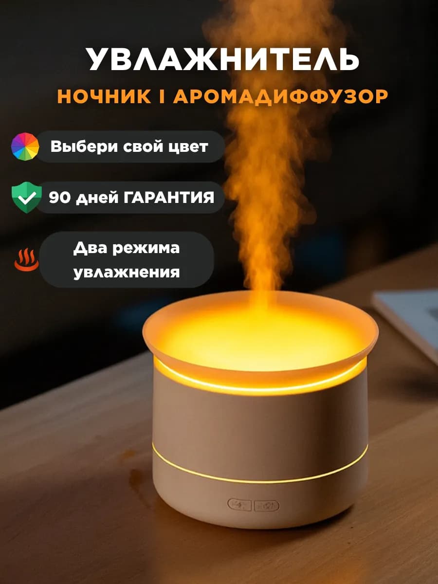 Увлажнитель аромадиффузор с подсветкой