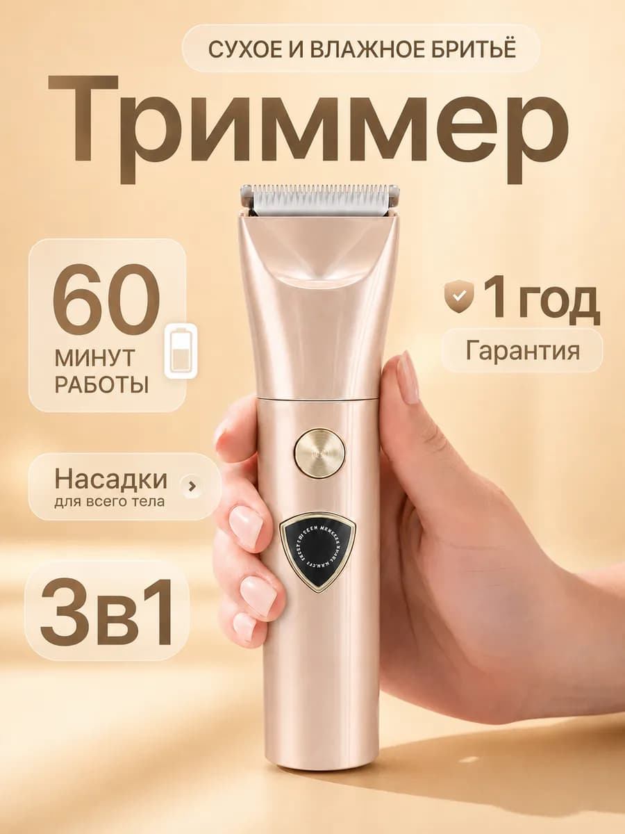 Триммер женский для тела и лица