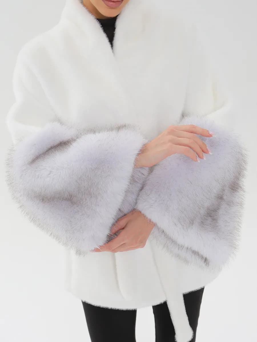 Шуба искусственная экошуба зимняя