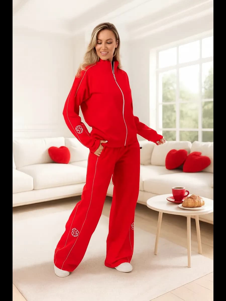 Спортивный костюм с бомбером без начеса