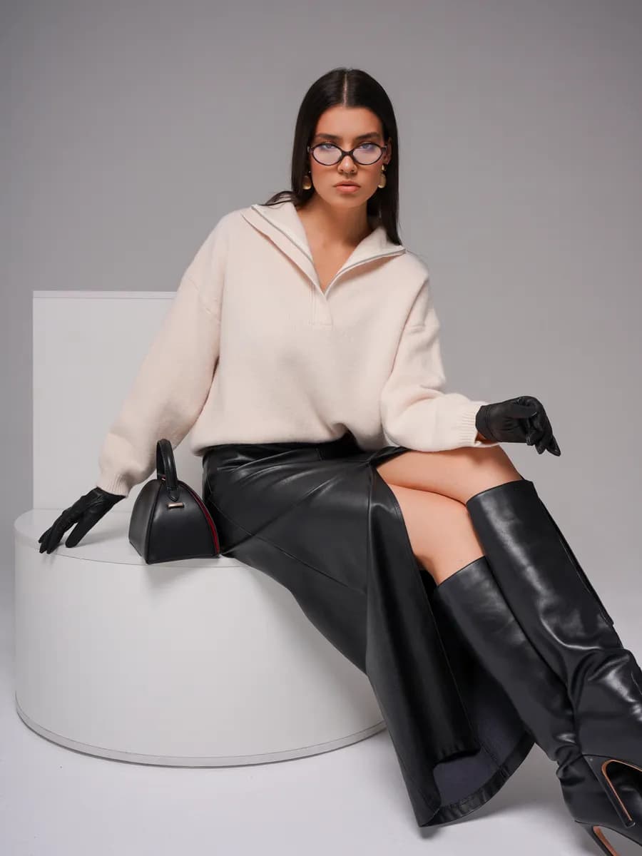 Джемпер с длинным рукавом