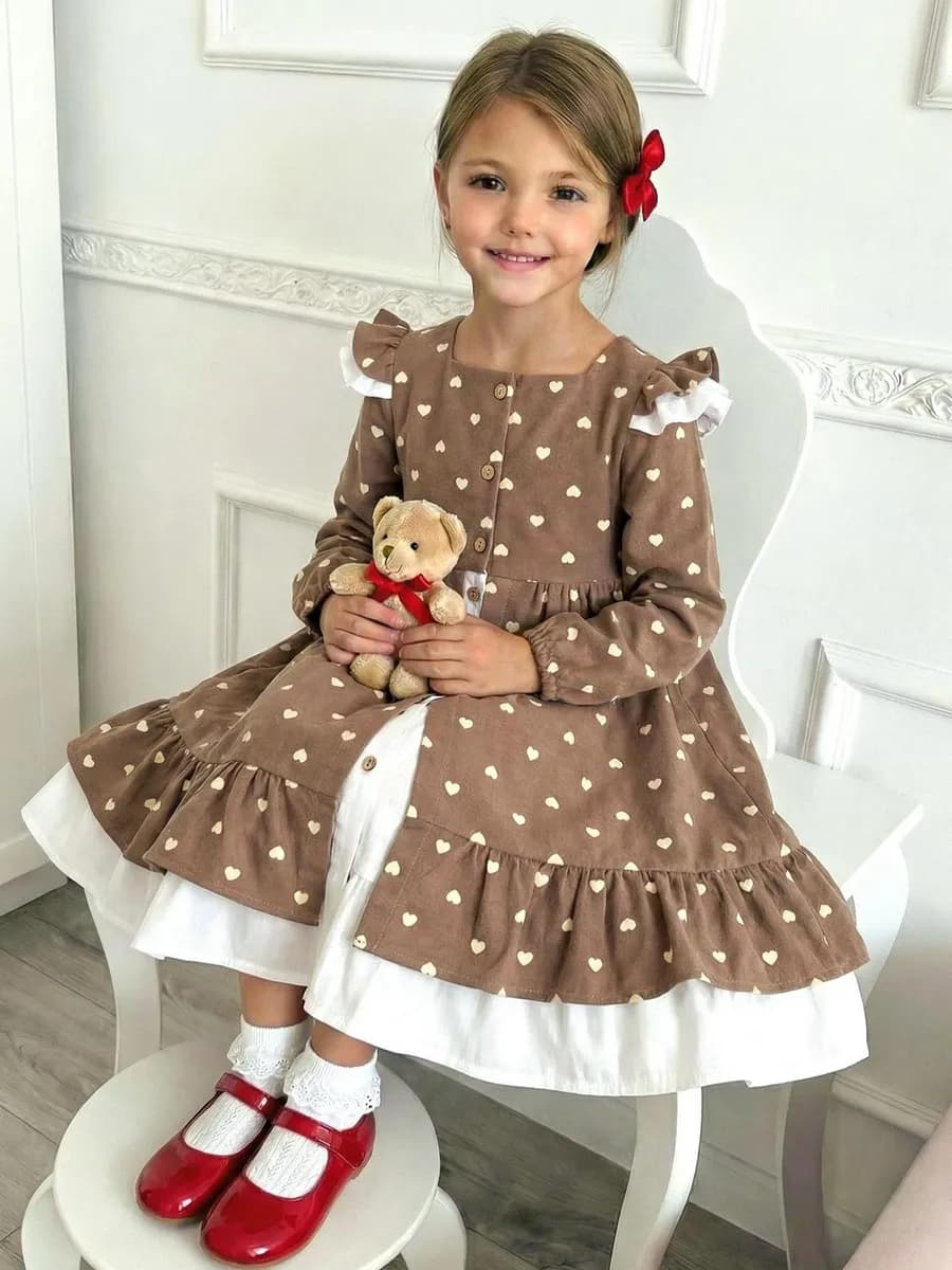 Платье фланель теплое с рукавом