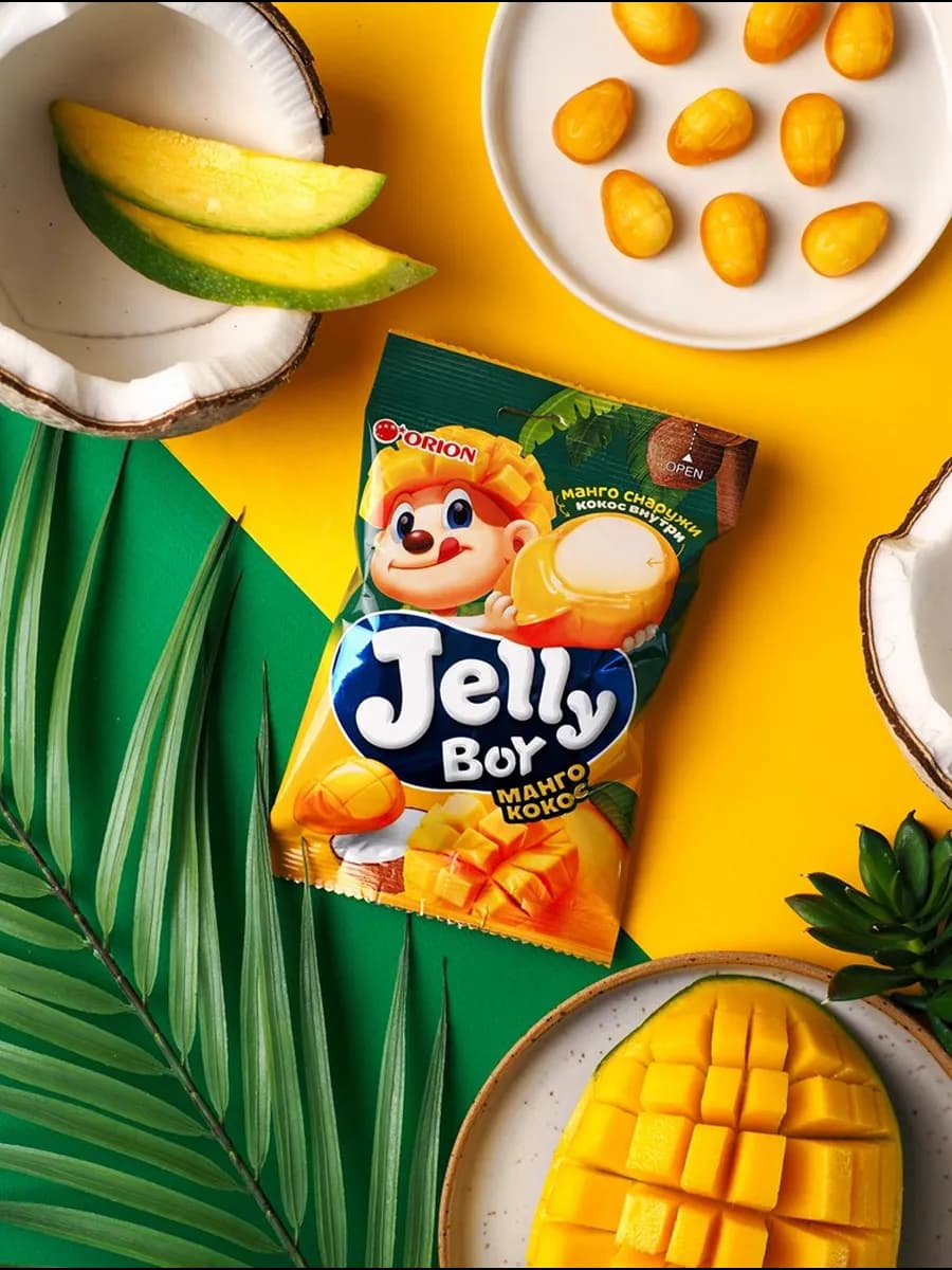 Жевательный мармелад Jelly Boy Манго-Кокос 66гр