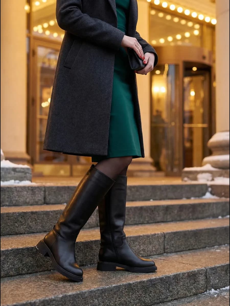 Сапоги зимние натуральная кожа