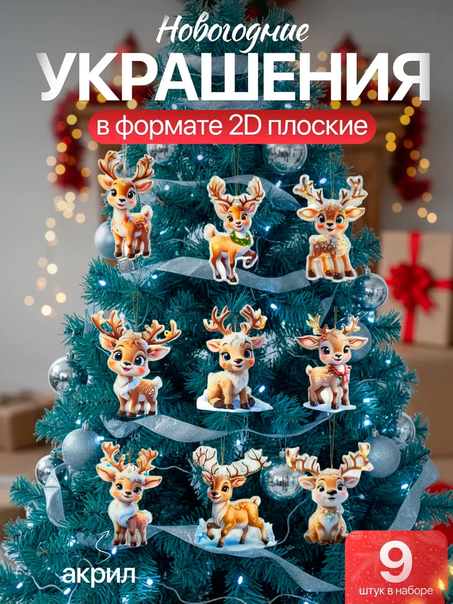 Набор елочных украшений