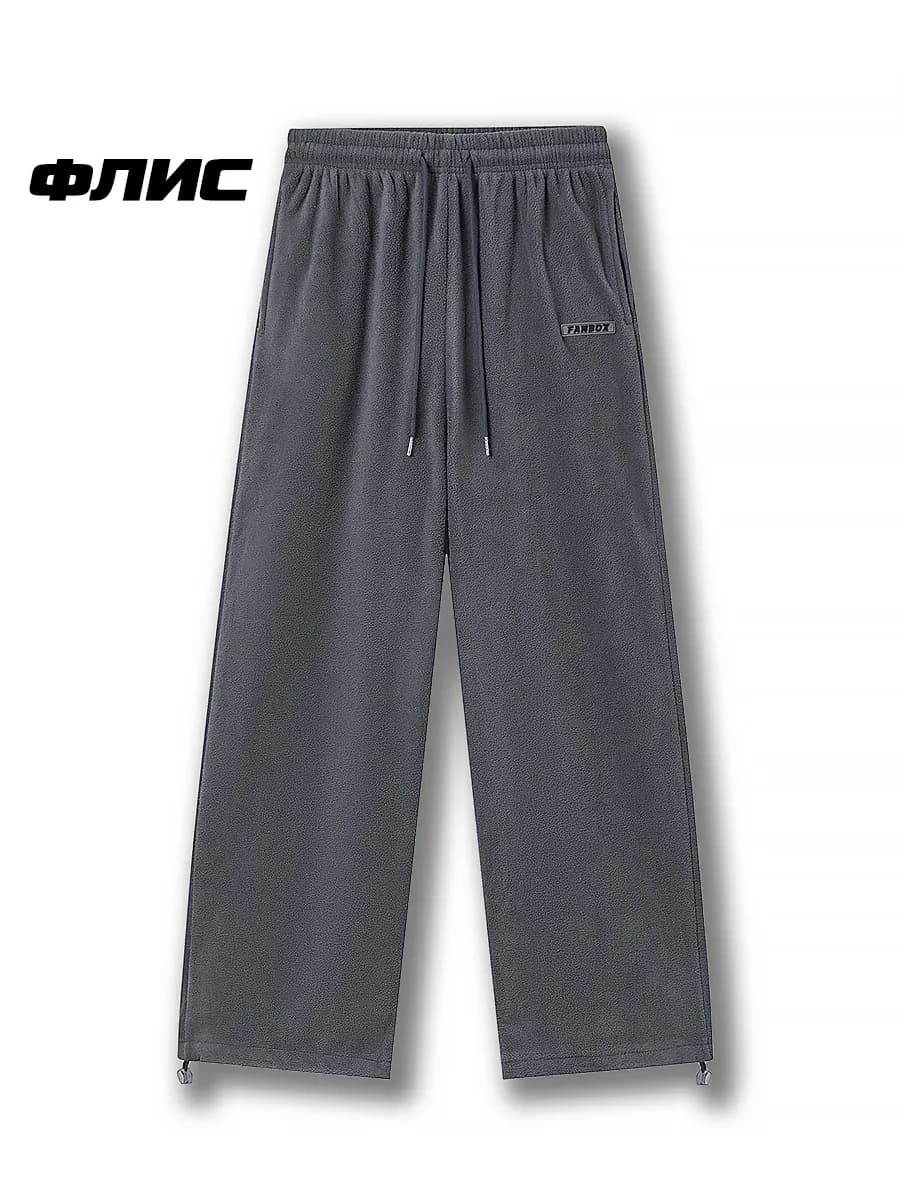 Штаны спортивные флисовые оверсайз