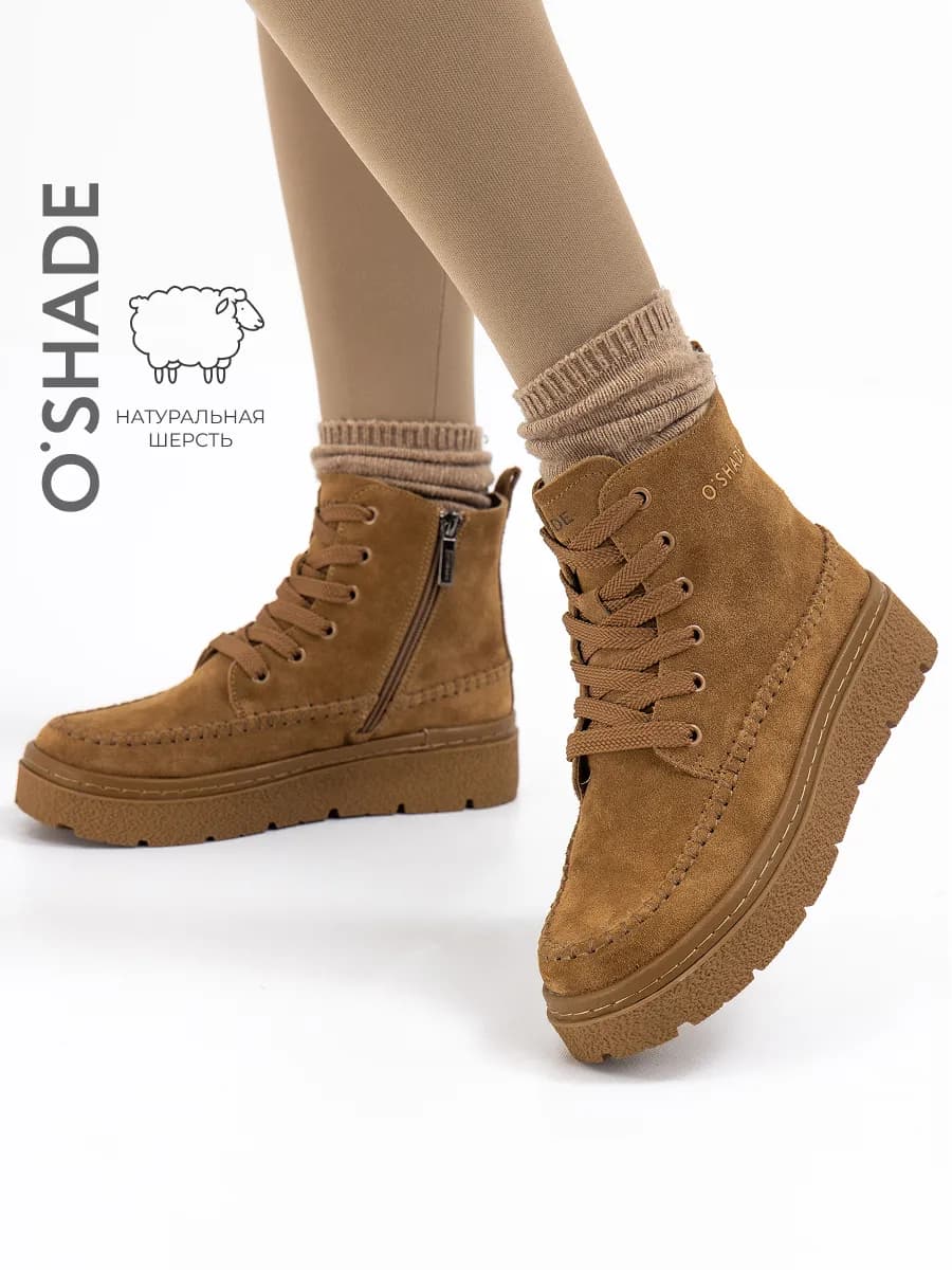 Ботинки женские зимние коричневые
